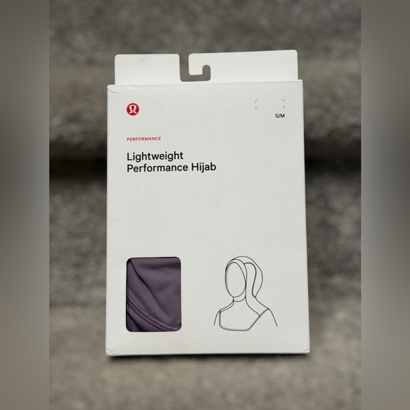 lululemon athletica Accessories - NEW Lululemon Lightweight Performance Hijab Modest Activewear Purple S/M Workout